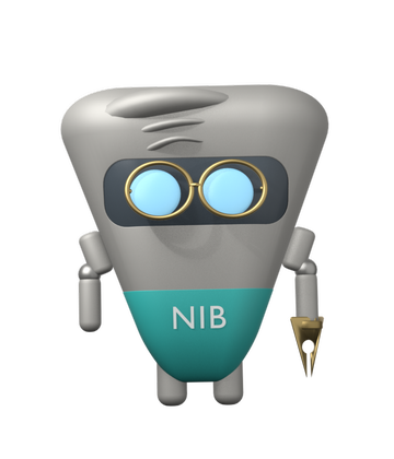 Nib examining something closely